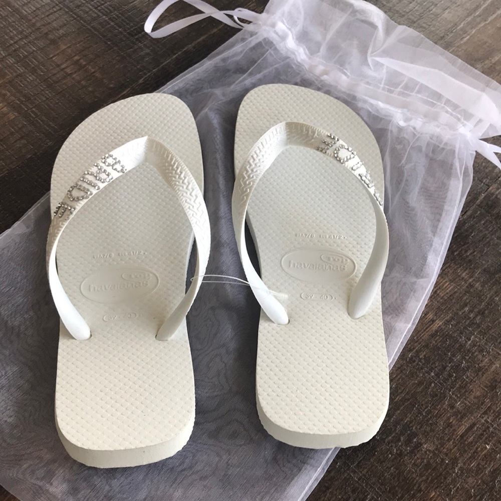 Lori Jack Swarovski Crystal Bride Flip Flop